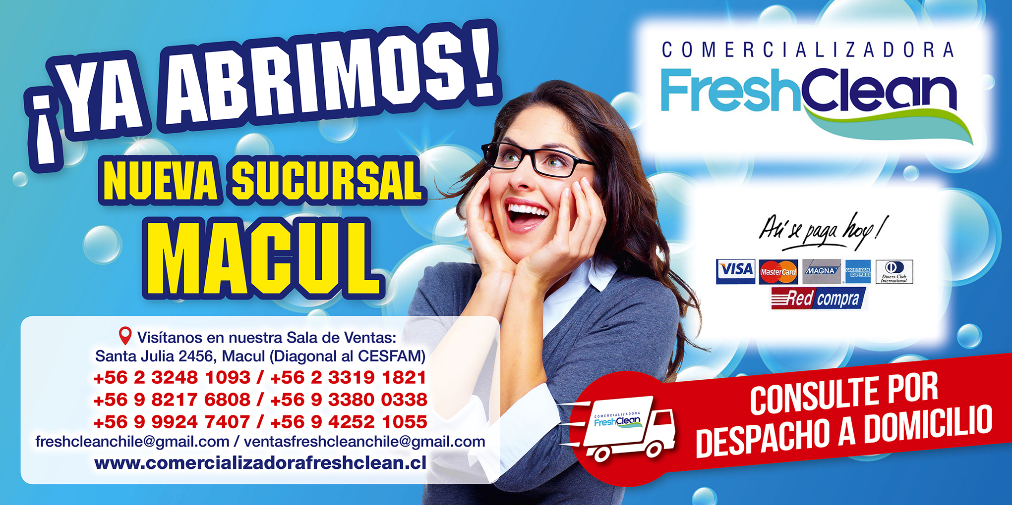 Banner web diseño fresh clean