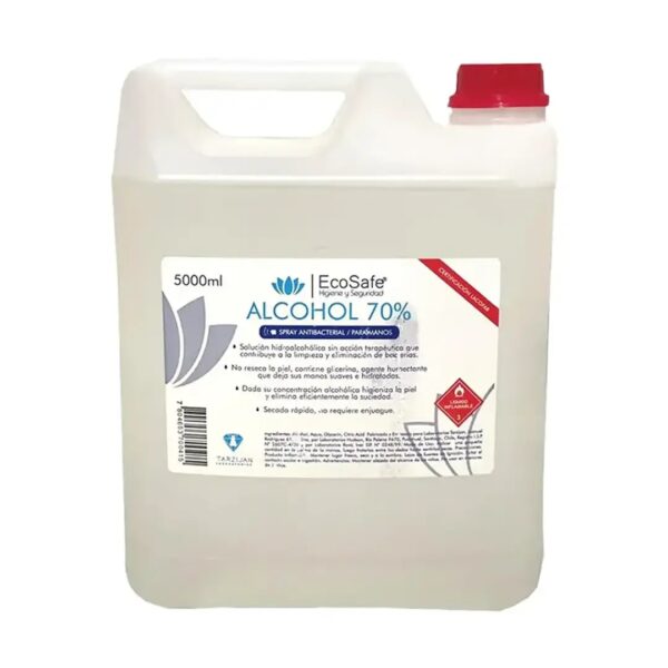 ALCOHOL  70%  BIDON 5 LITROS ECOSAFE