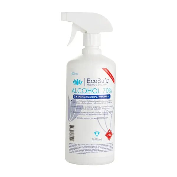 ALCOHOL  70%  SPRAY 1 LITRO ECOSAFE