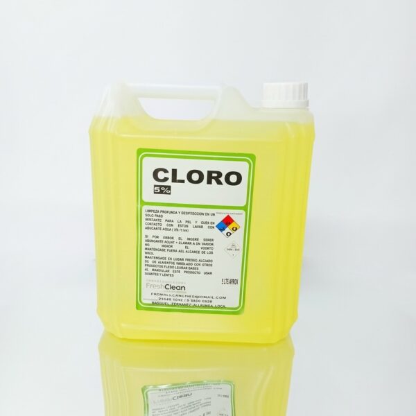 CLORO LIQUIDO DOMESTICO AL 5% 5 LITROS