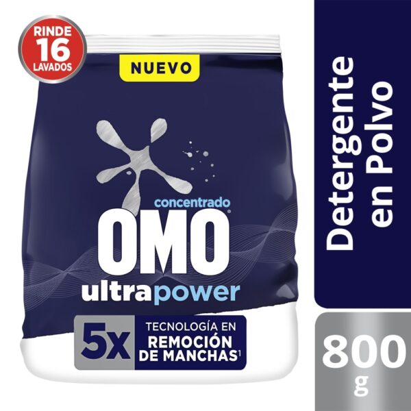DETERGENTE EN POLVO OMO 800 GR