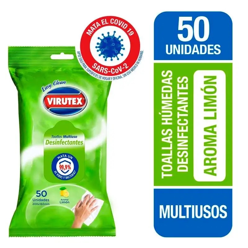 TOALLA VIRUTEX X 50 UNID