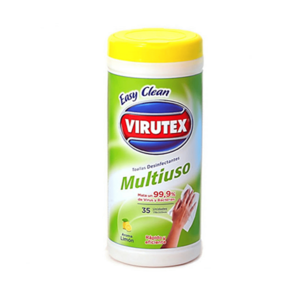 TOALLAS DESINFECTANTES VIRUTEX 35H TARRO