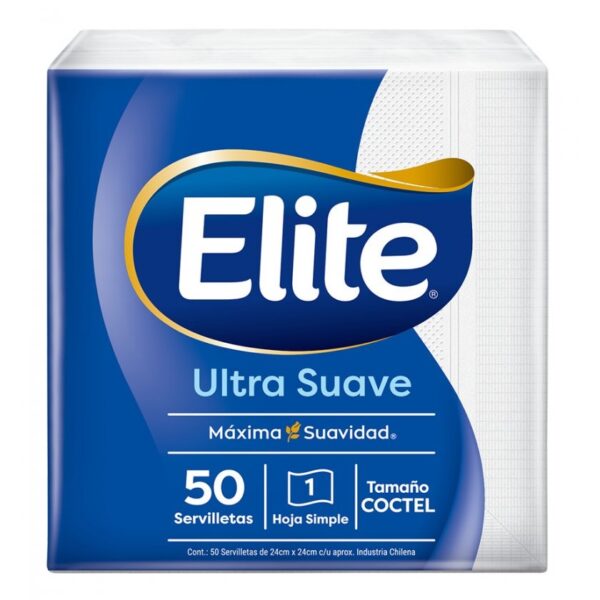 SERVILLETAS ELITE PAQUETE 50 UNIDADES 25X25