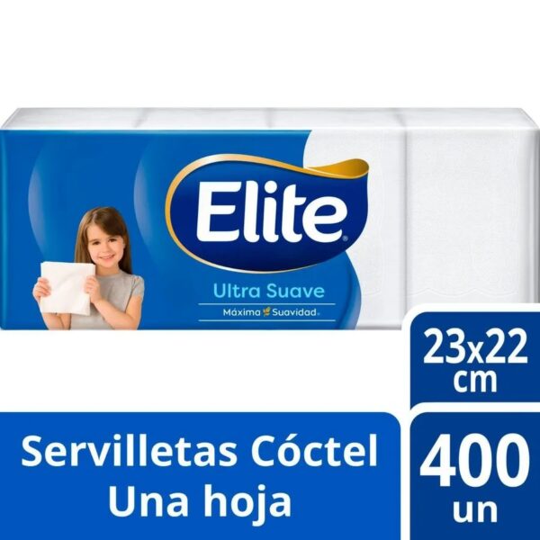 SERVILLETAS ELITE PAQUETE X 400 UNIDADES
