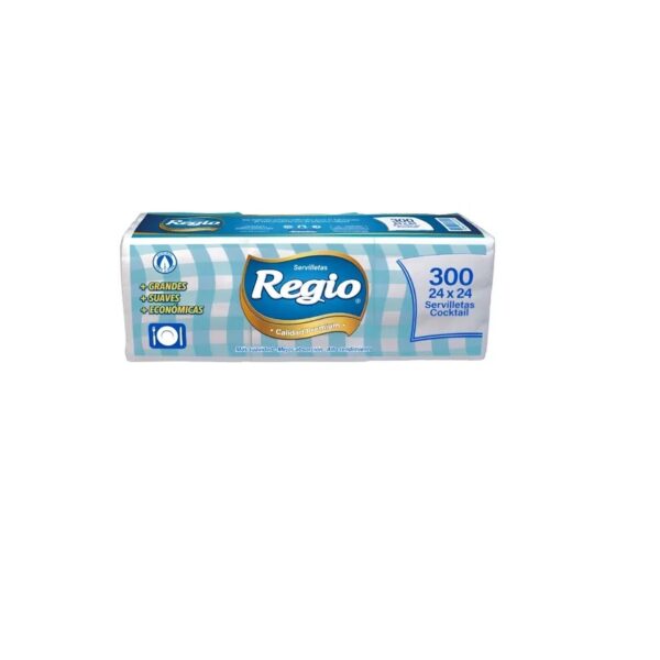 SERVILLETAS REGIO PAQUETE X 300 UNIDADES