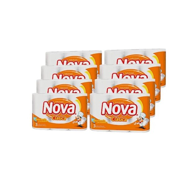 TOALLA NOVA CLASICA 12.5 MTS X 24 UNIDADES  (MANGA)