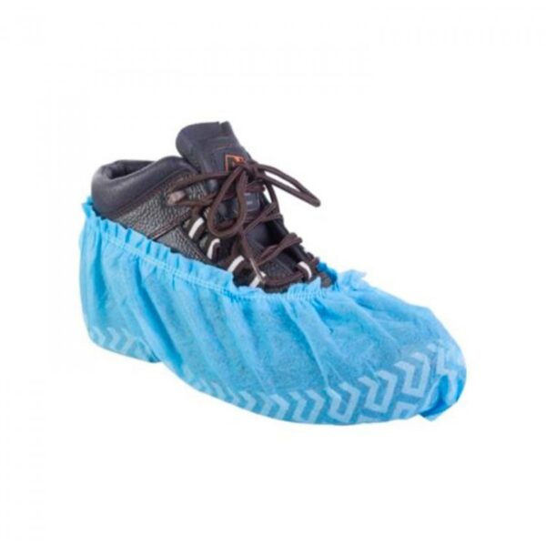 CUBRE CALZADO MICROPOROSO DESECHABLE AZUL X 100