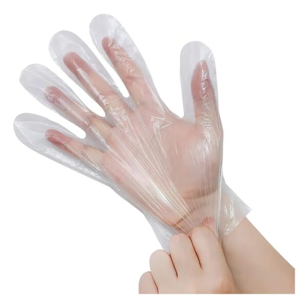 GUANTES DESECHABLES TERMOPLASTICO BLANCO DISPLAY X 200 UNIDADES
