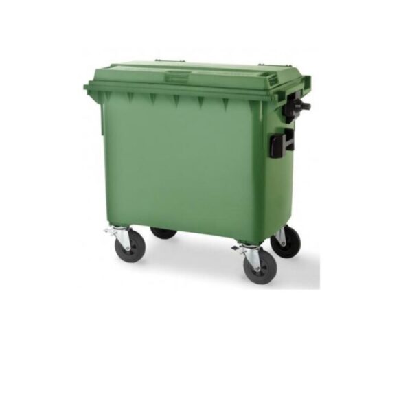 CONTENEDOR DE BASURA IUT 660 LITROS (AMARILLO, GRIS CLARO, VERDE)