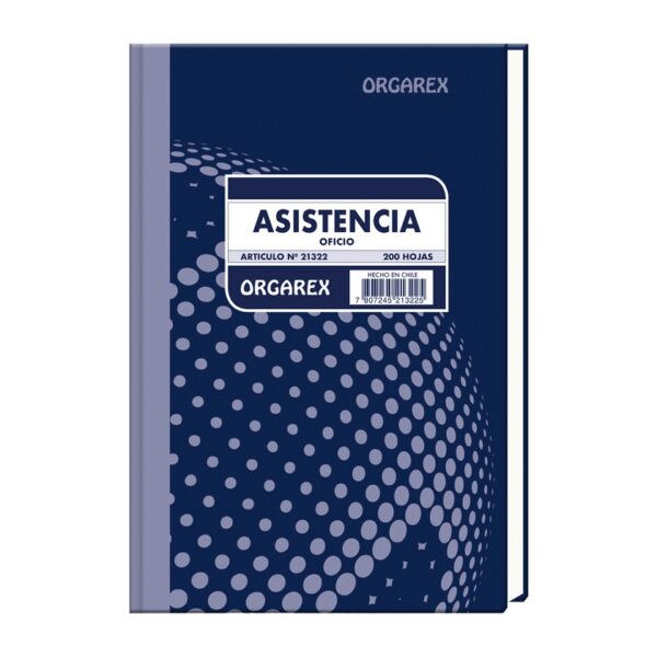 LIBRO CONTABLE ASISTENCIA 200 HOJAS