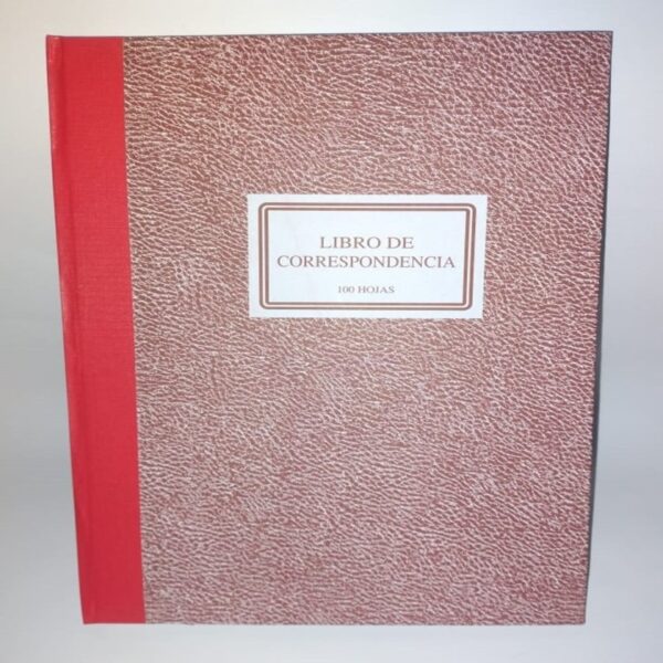 LIBRO CONTABLE CORRESPONDENCIA 100 HOJAS